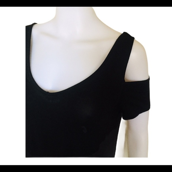 AMERICAN EAGLE OUTFITTERS Swing Dress With Cold Shoulder Detail Black Size Small - Picture 8 of 13